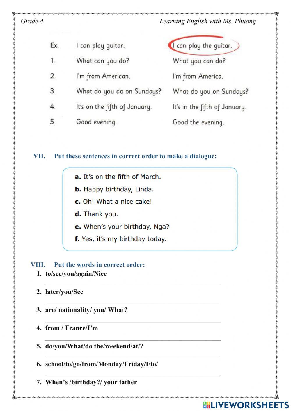 English 4 - Mid - Term Test 2