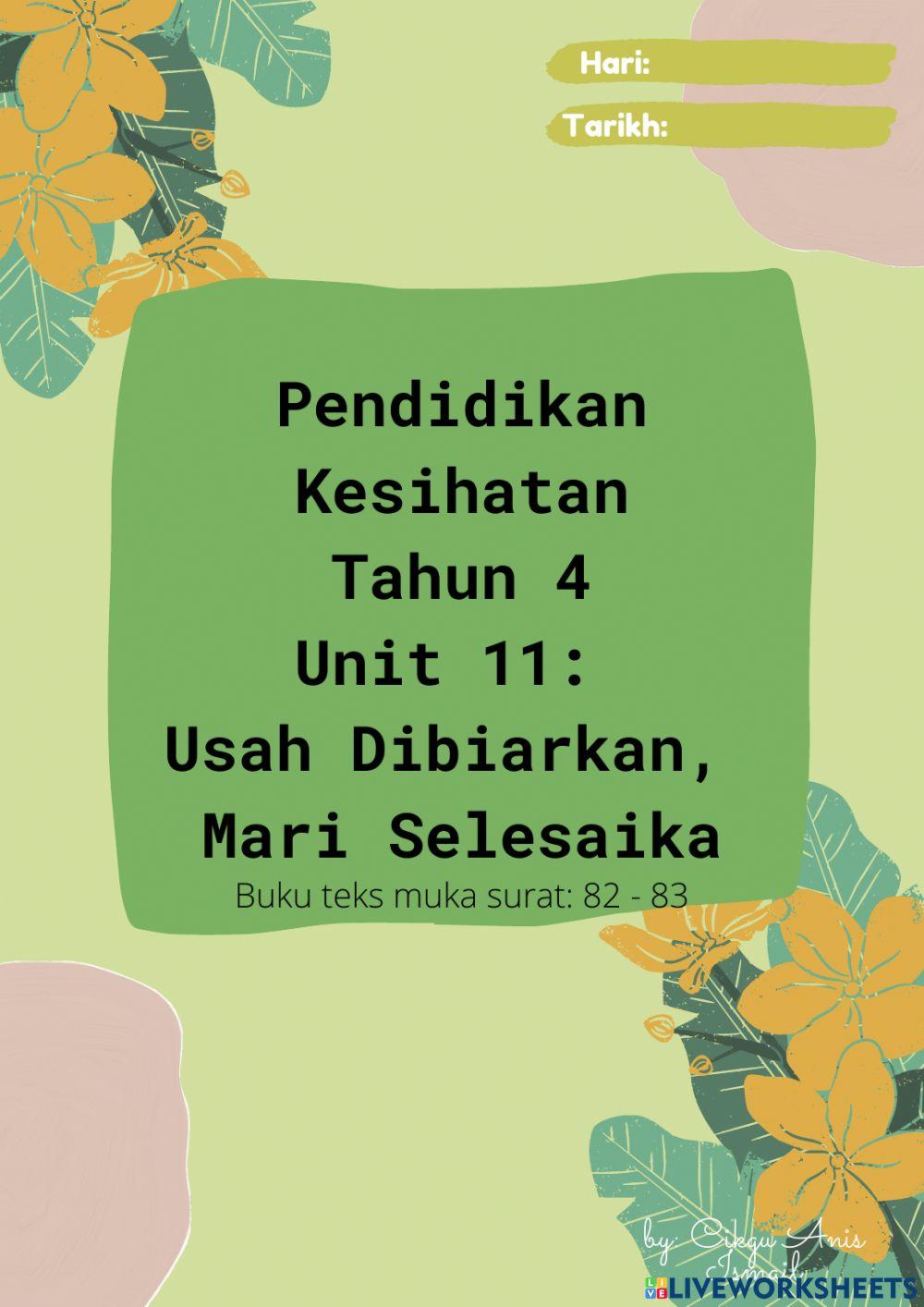 Usah dibiarkan, mari selesaikan