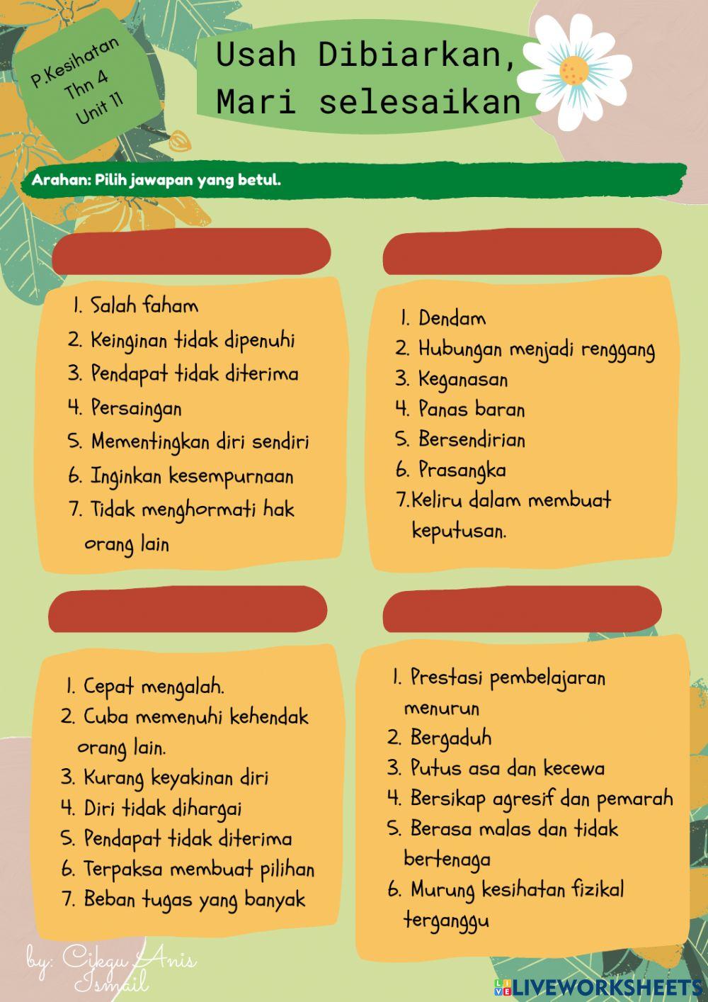 Usah dibiarkan, mari selesaikan