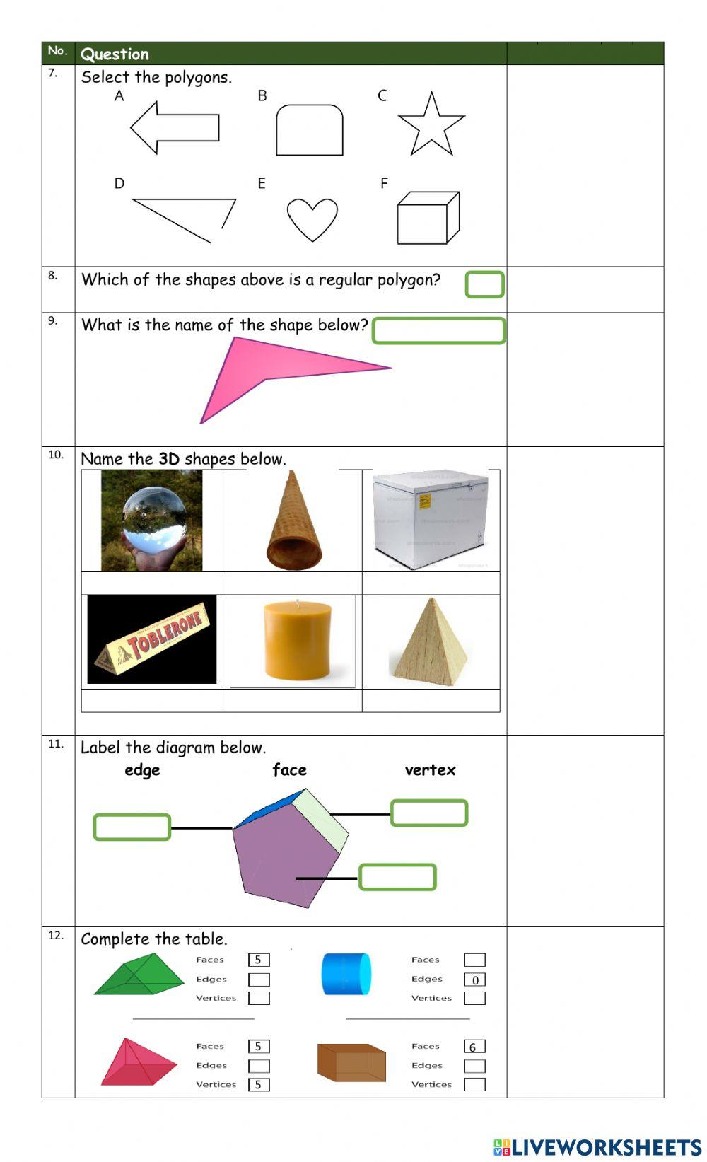 2nd Math test