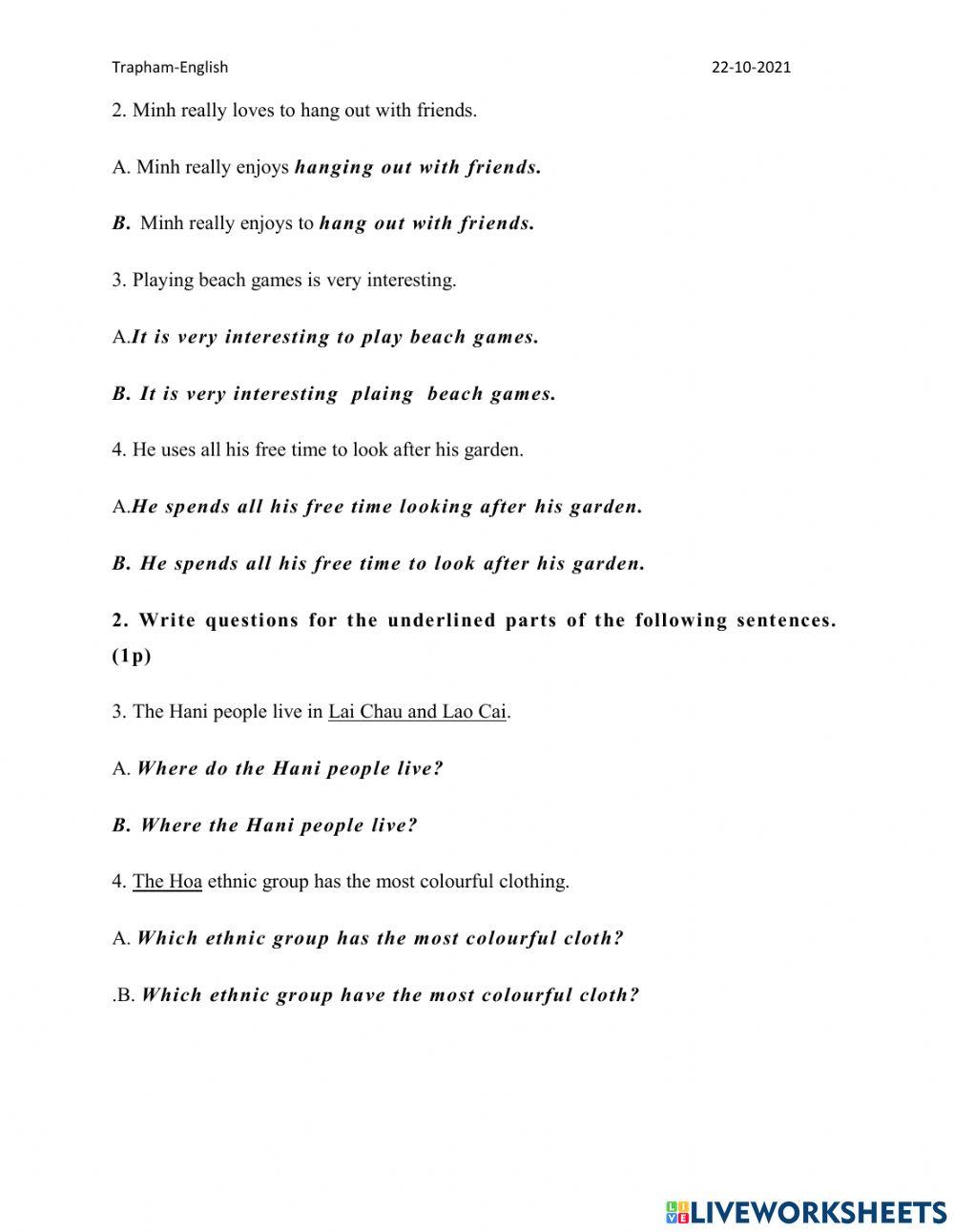 Review must have to comparision