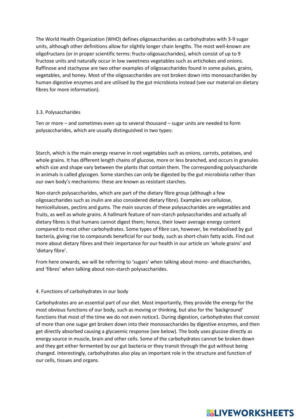 Food bad or good for you