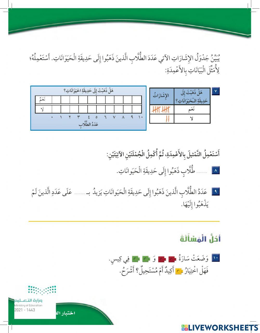 اختبار الفصل