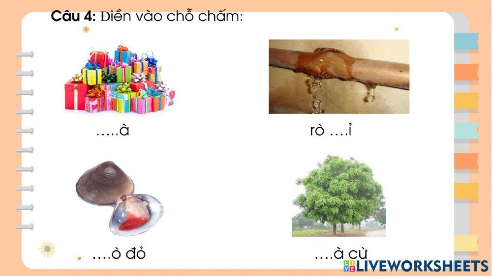 Phiếu bài tập cuối tuần 5 - lớp 1