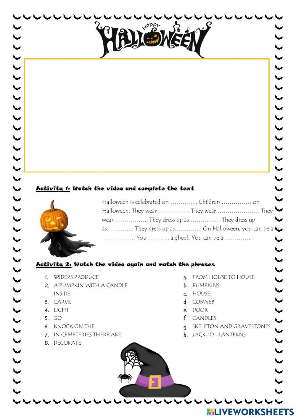 Halloween - vocabulary