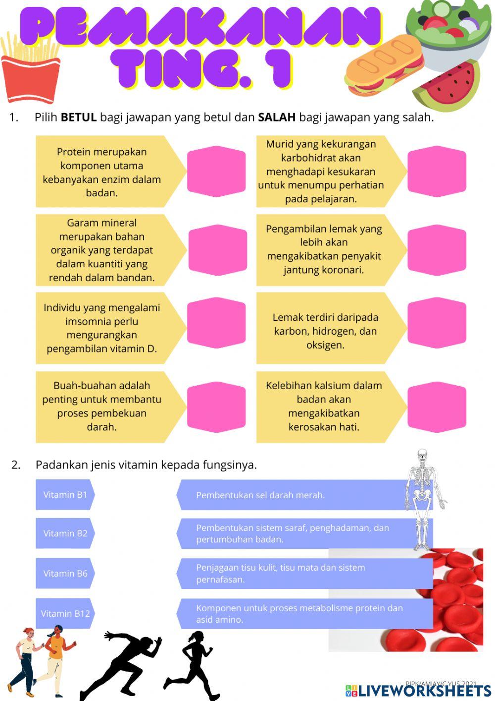 Pjpk ting 1 pemakanan