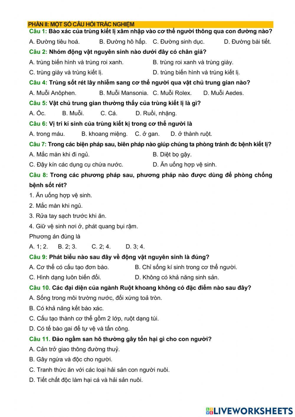 Đề cương Ôn tập giữa học kì 1