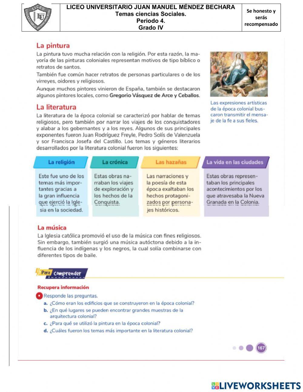 Sociedad y vida cotidiana en la colonia