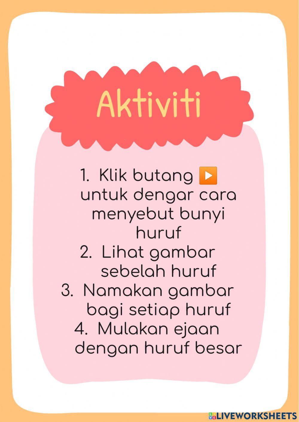 Mengenal huruf besar