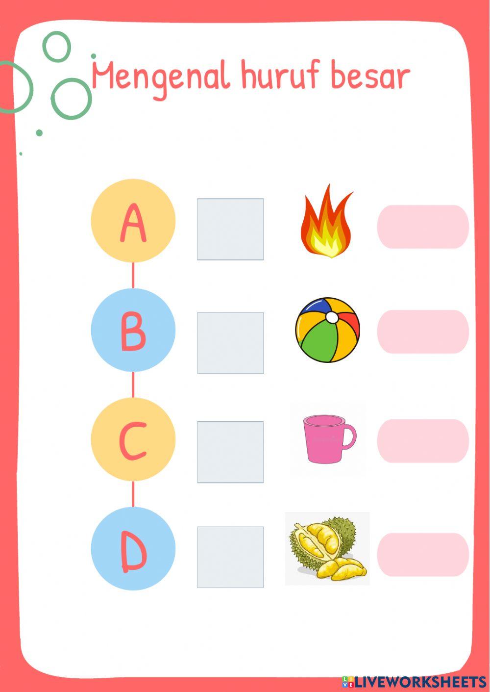 Mengenal huruf besar