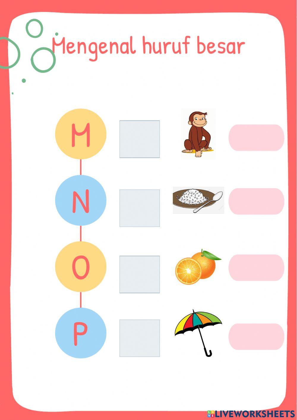 Mengenal huruf besar