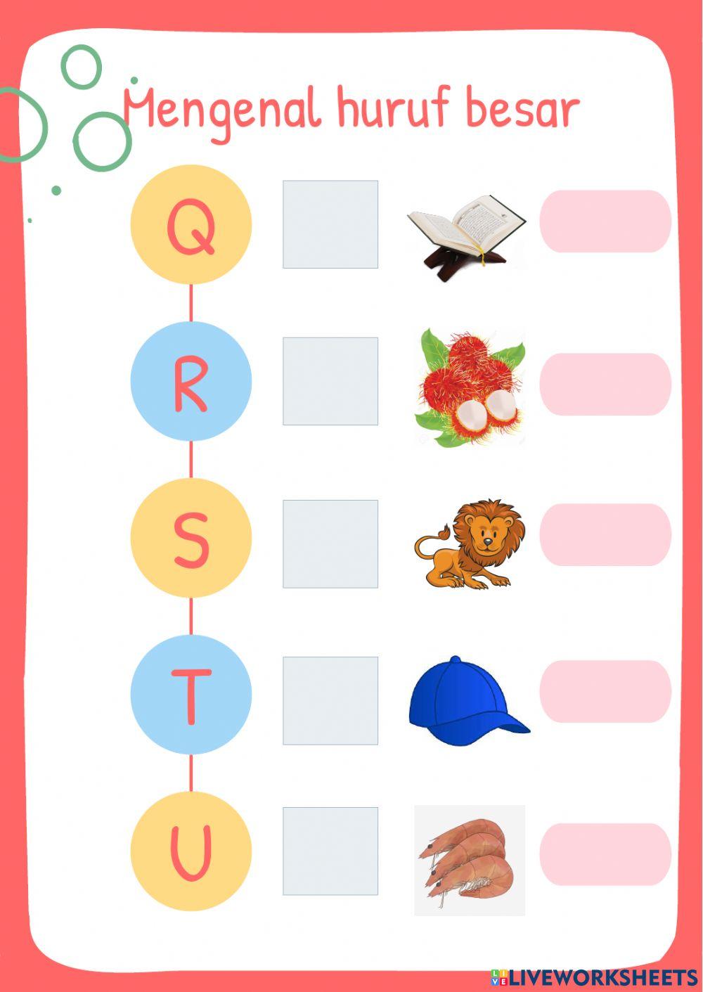 Mengenal huruf besar