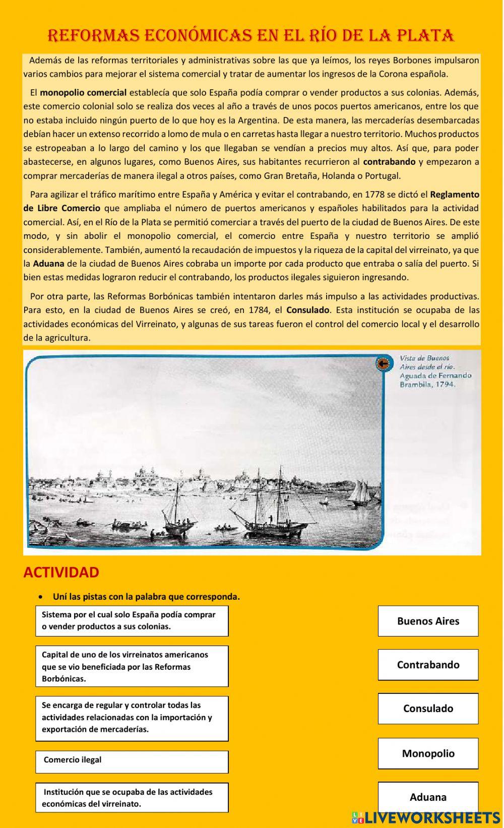 Reformas económicas en el Río de la Plata