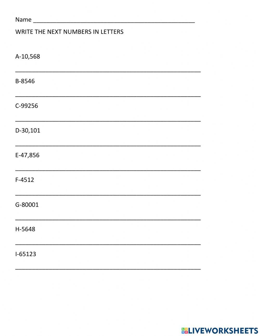 Different Ways To Write Numbers 2nd Grade