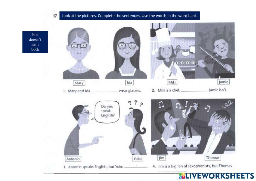 Writing and Grammar: Simple Present-Connectors