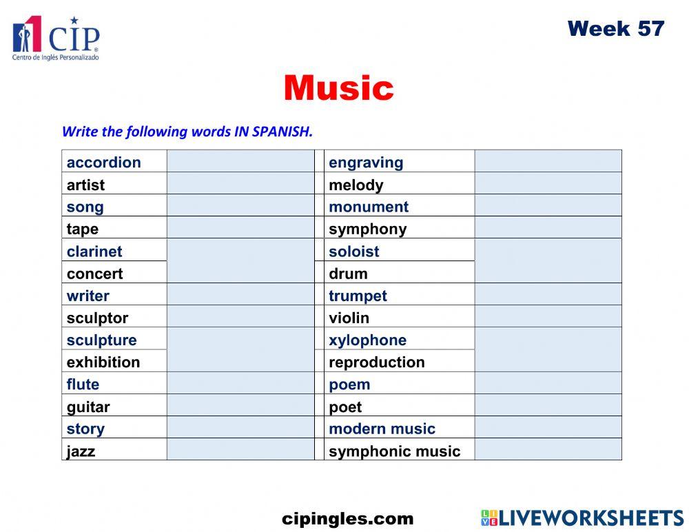 Perfeccionamiento 3 Week 57 VERBS AND VOCABULARY