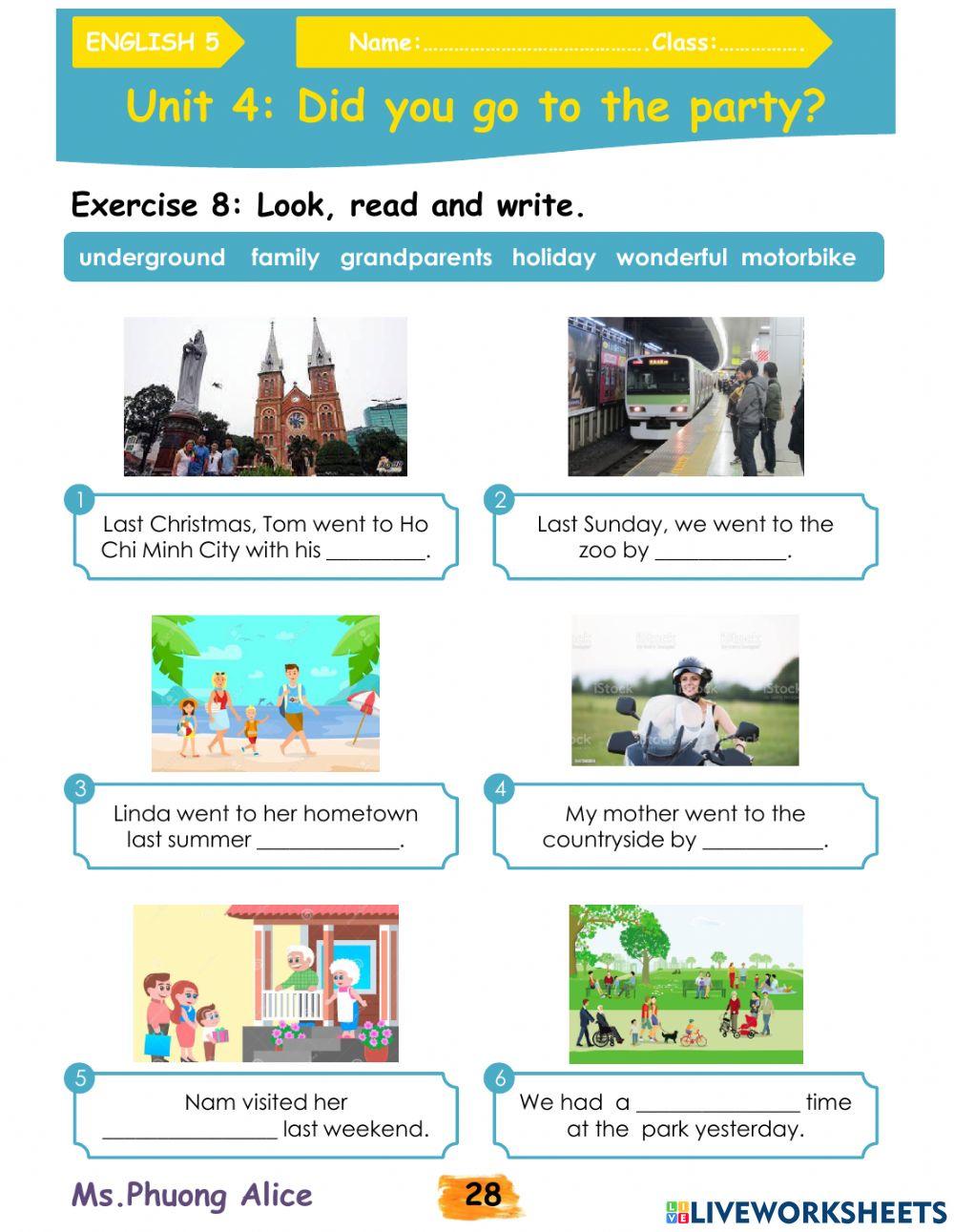 E5-U4-Did you go to the party?L2,3