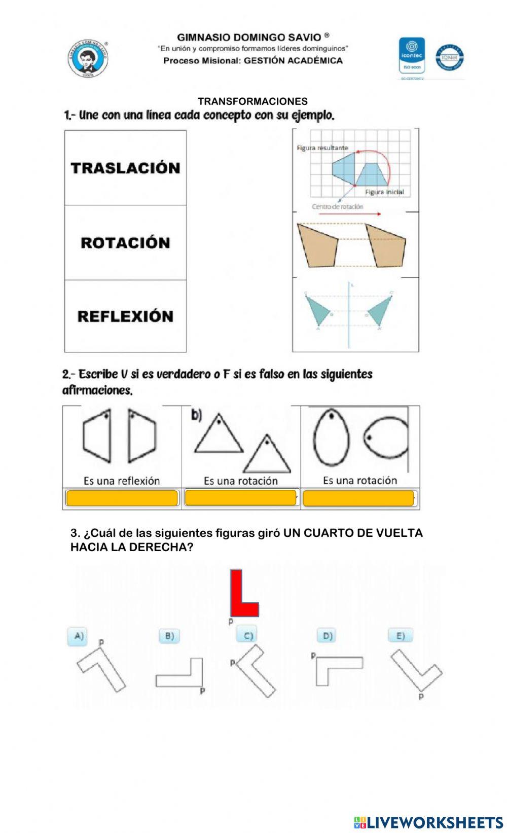 Transformaciones Transformaciones