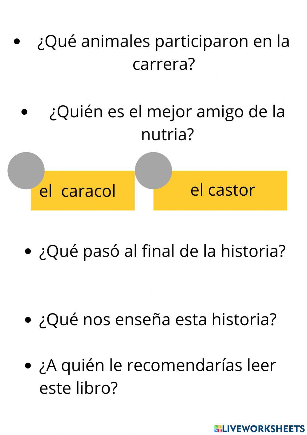 Ficha de comprensión lectora -¡Que gane el mejor!-