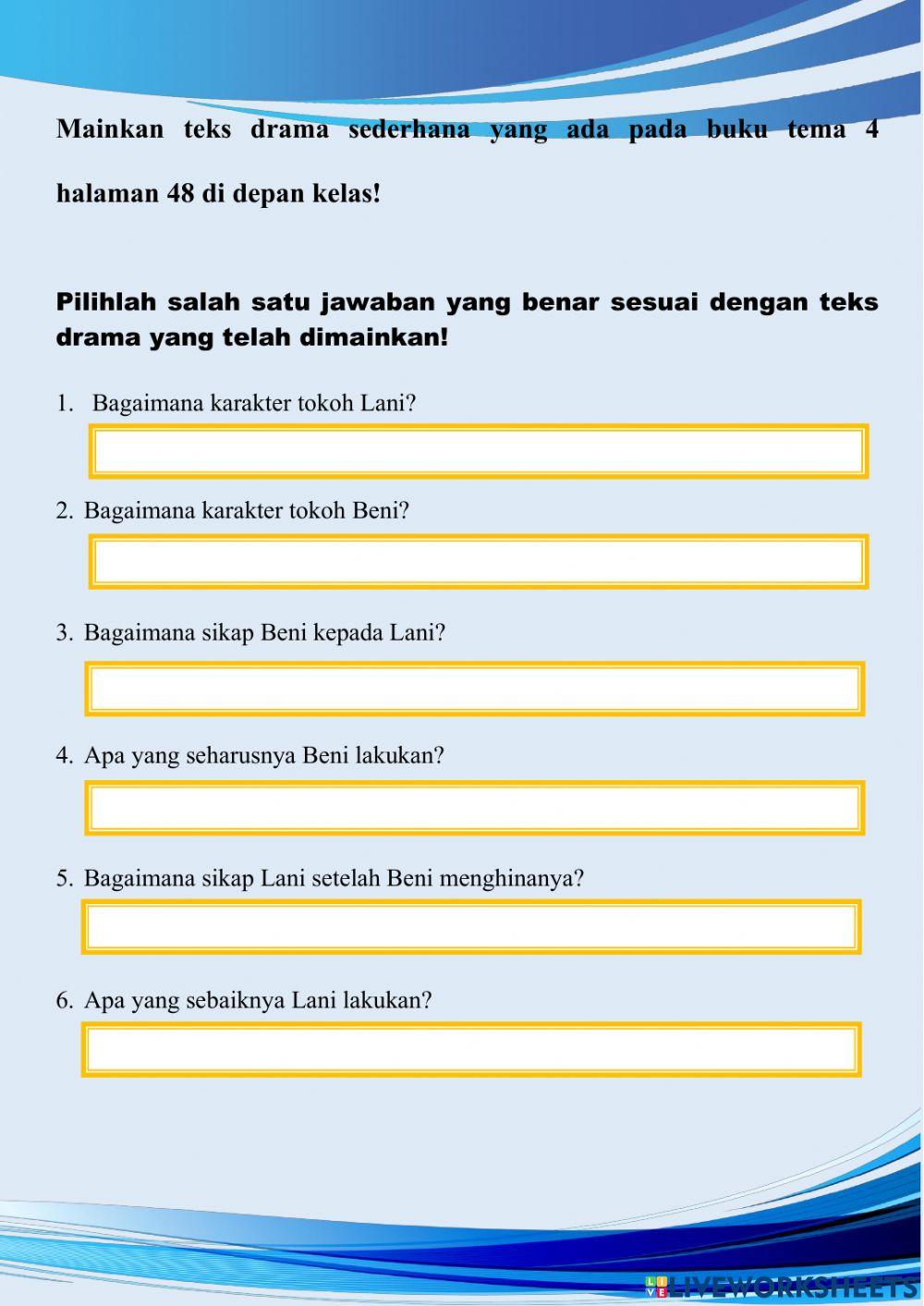Tema 4 Subtema 1 Pembelajaran 6