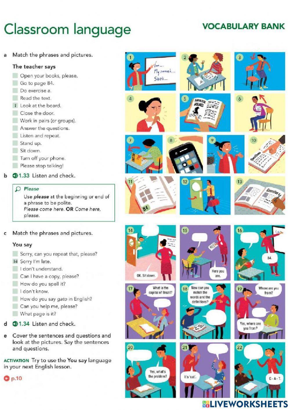 1- Review  Vocabulary E.File