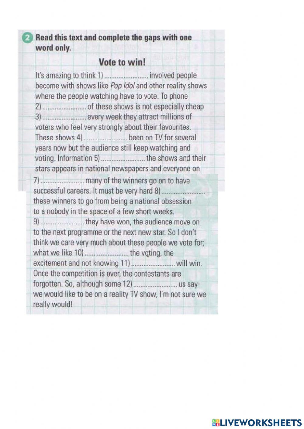 B2 Use of English practice