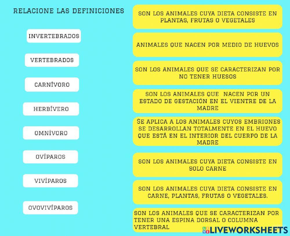 Clasificacion de animales