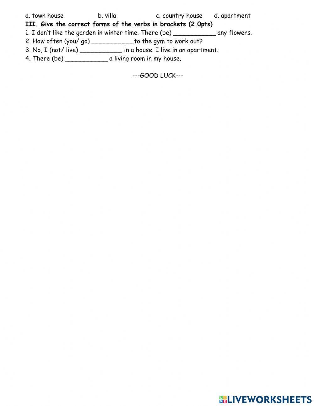 E6. u2. written test (23.10.2021)