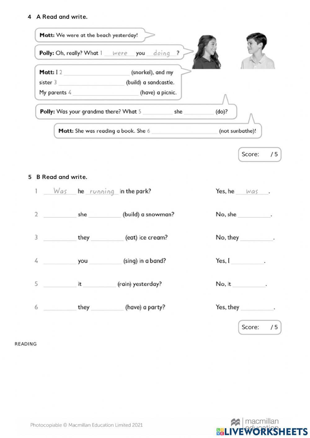 Unit 2 exam 5th grade online exercise for live worksheets