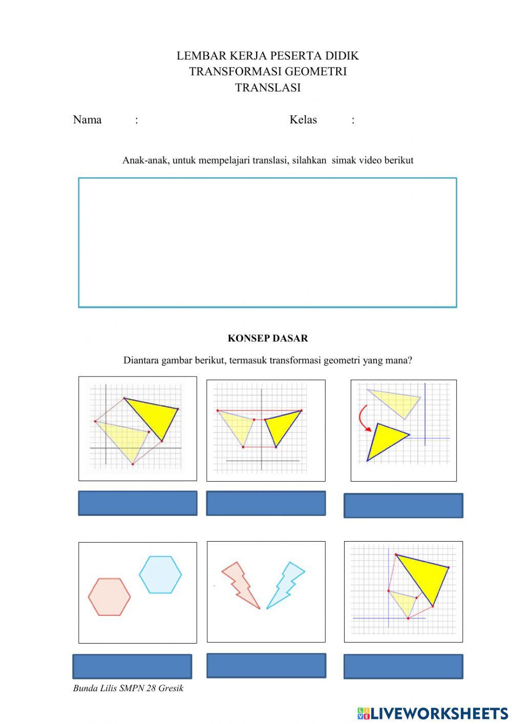 LKPD Transformasi Geometri 2