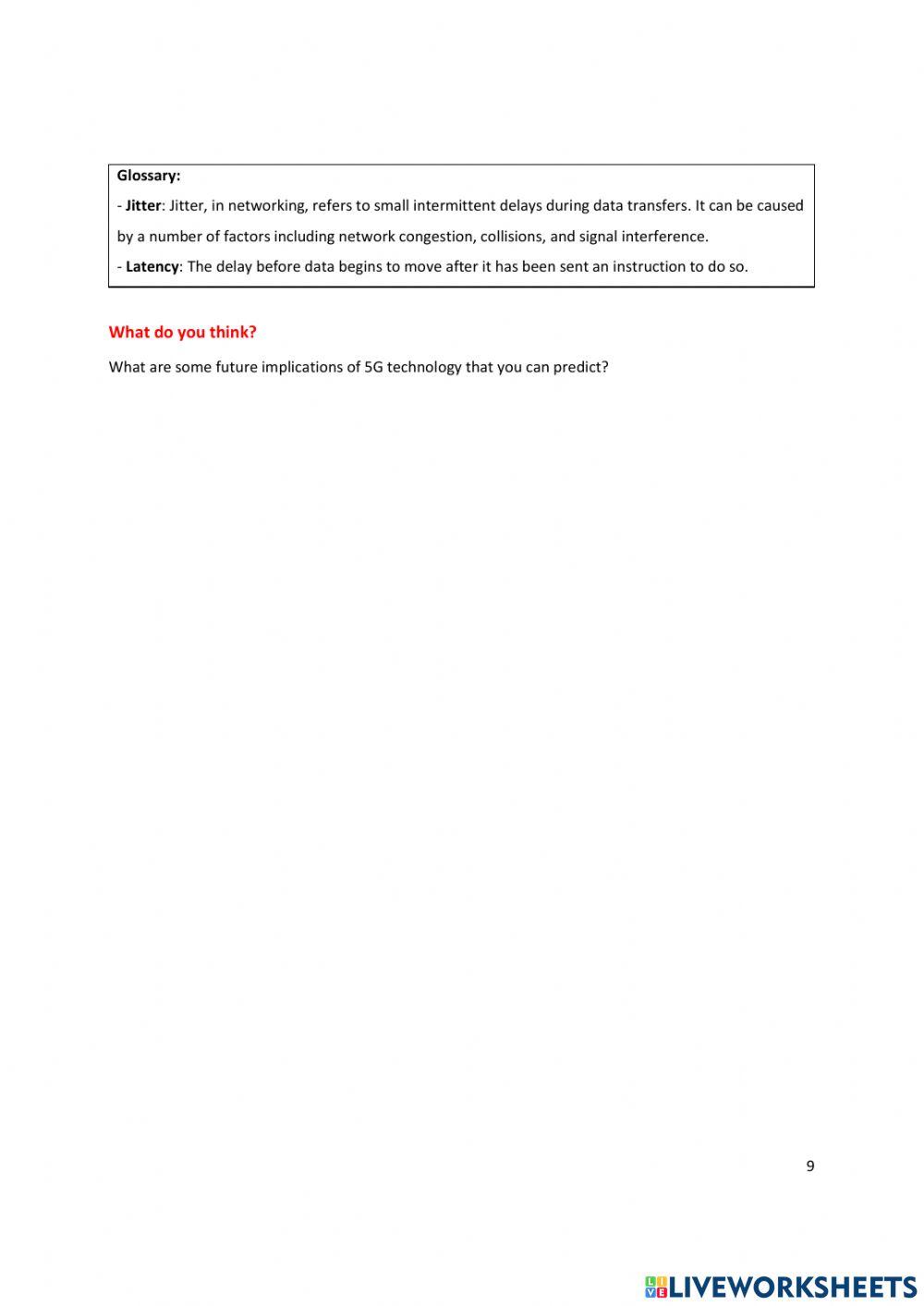 Unit 1 Reading 2 6 things to know about 5G