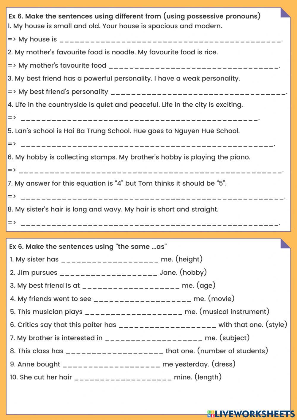 Worksheet 1-U4-Grade 7