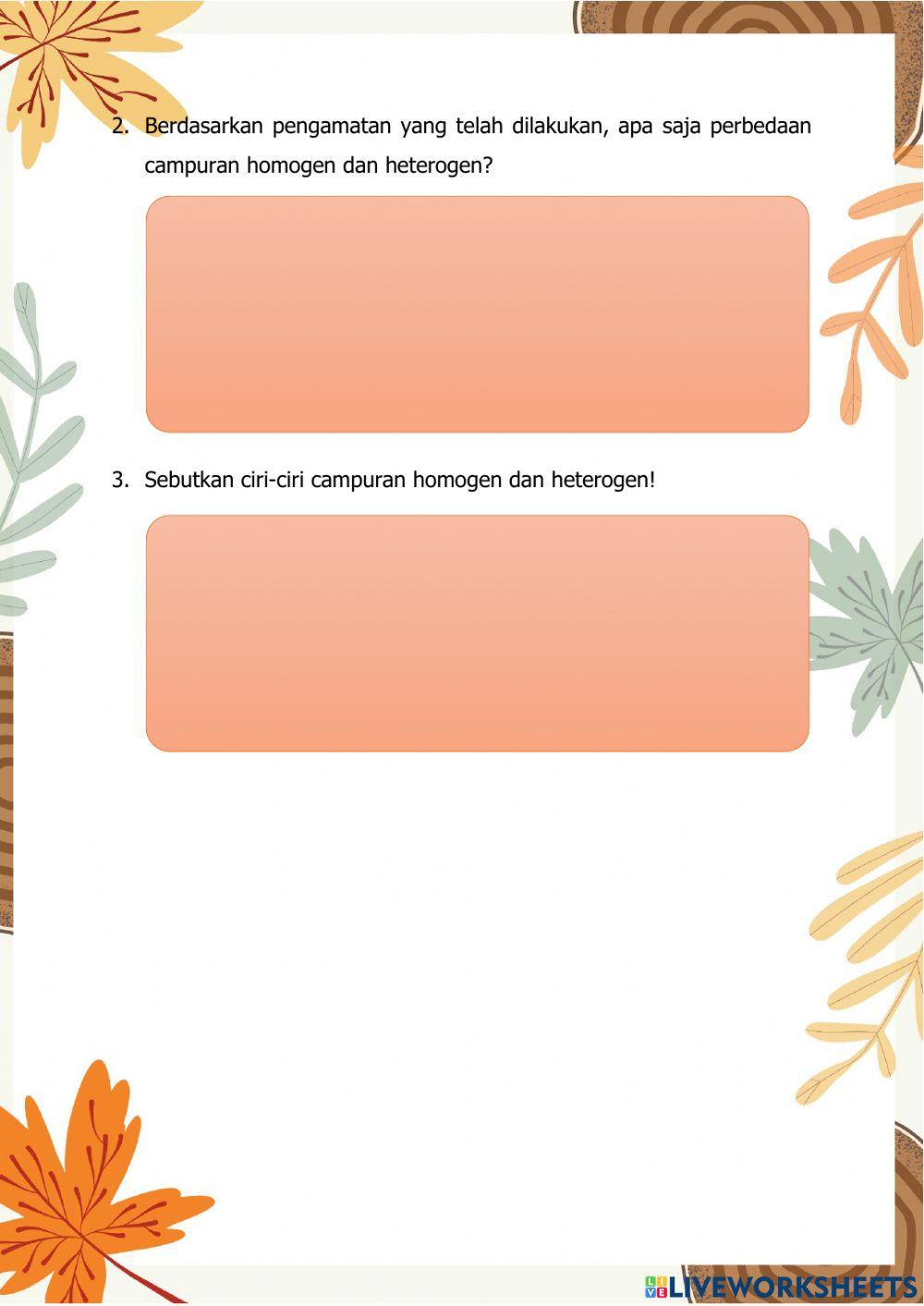 LKPD Klasifikasi Materi dan Perubahannya