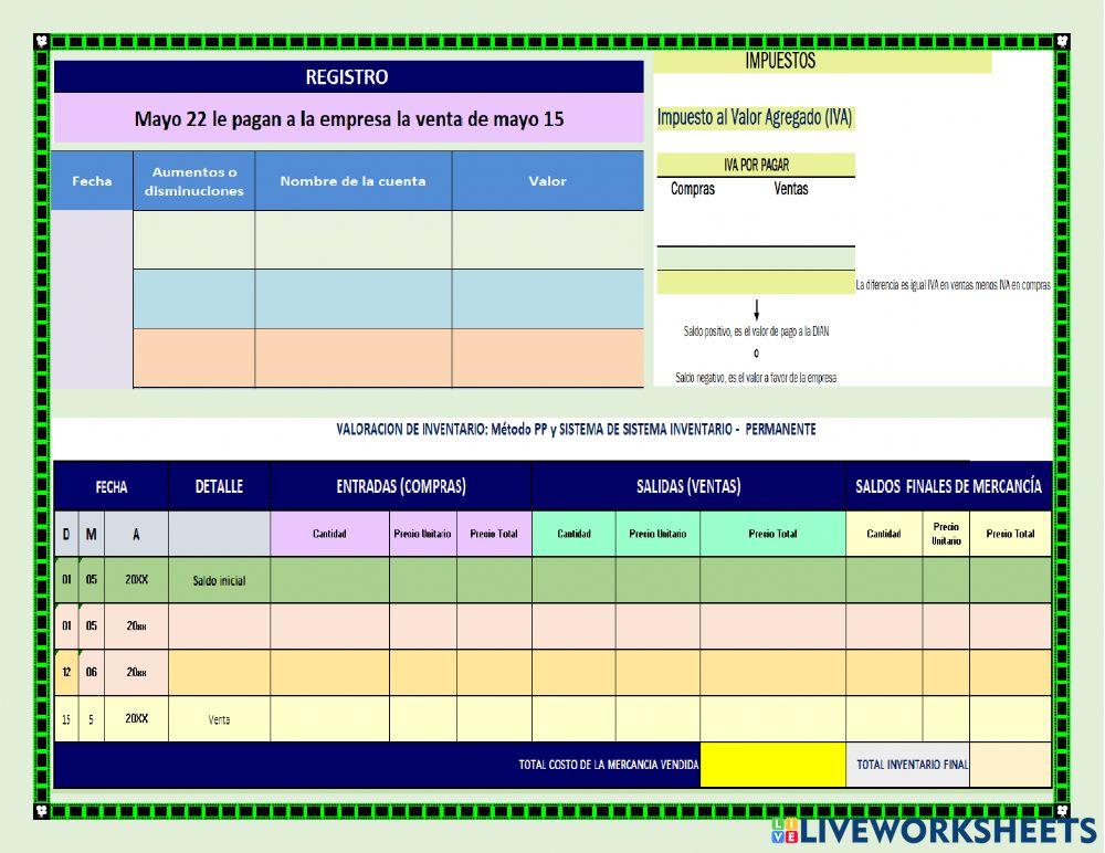Inv2 worksheet | Live Worksheets