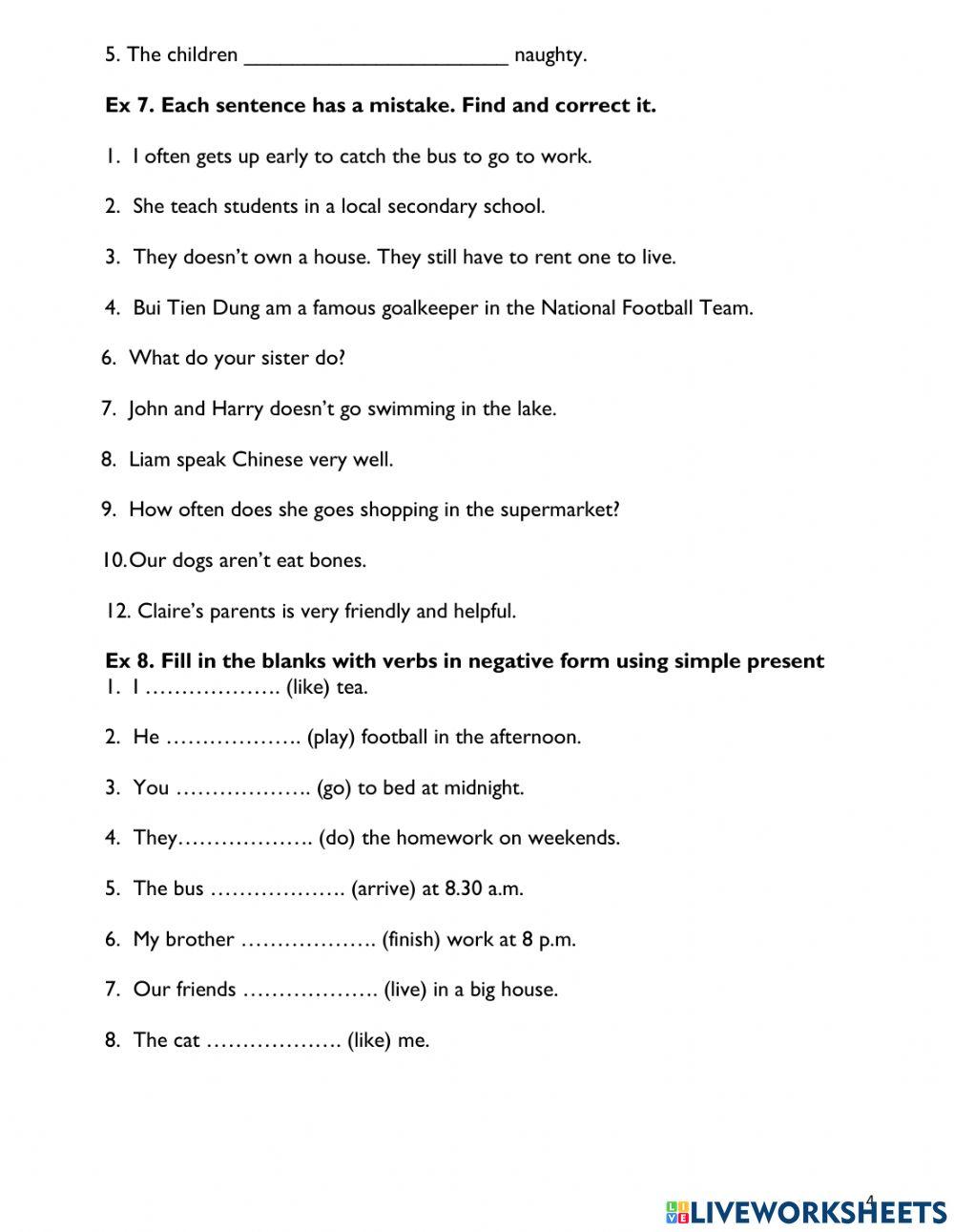 GRADE 7 - REVISION FOR FIRST MID TERM TEST