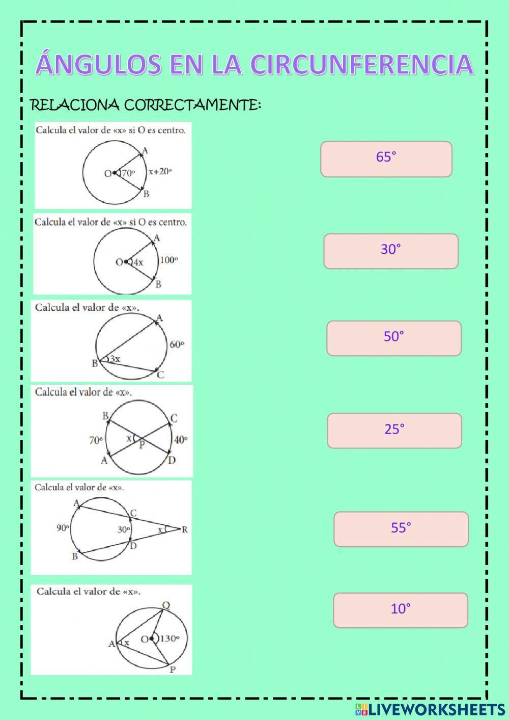 Ángulo de circunferencia