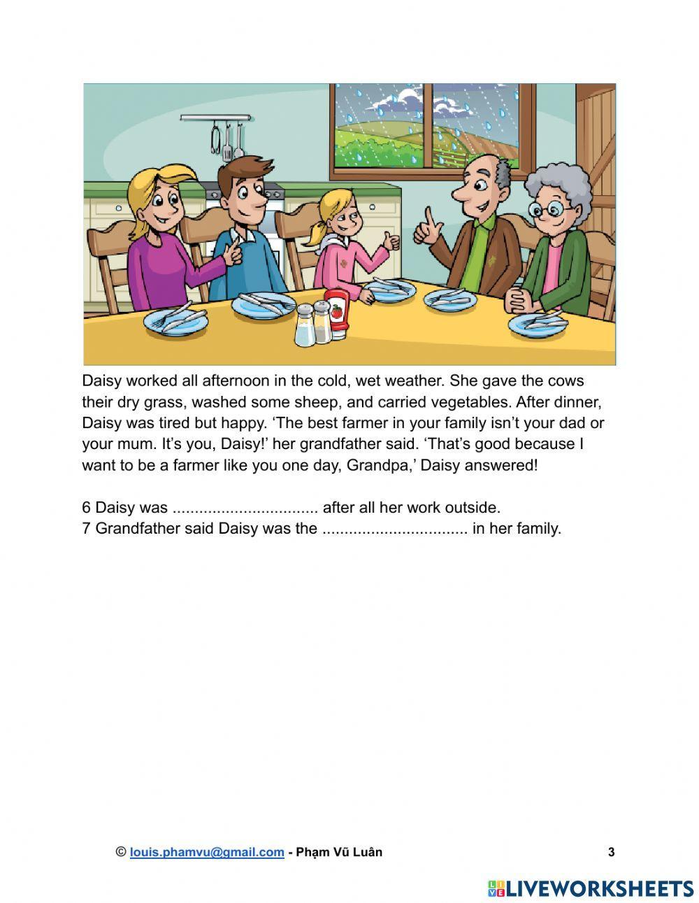 A1 Movers Reading & Writing Part 5 – Sample Papers