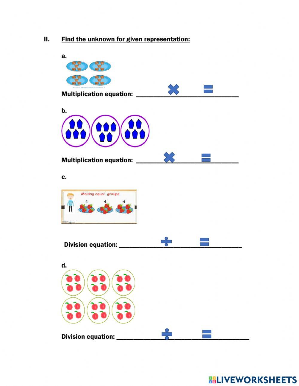 Find unknown worksheet live worksheets