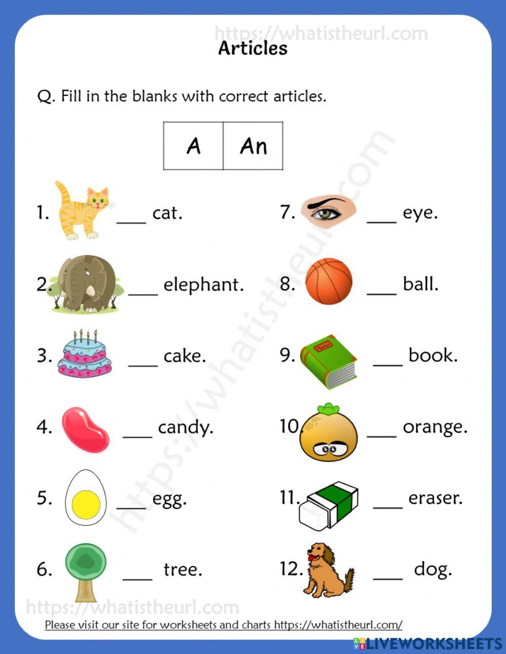 elliecali | A-An 4204704 | LiveWorksheets