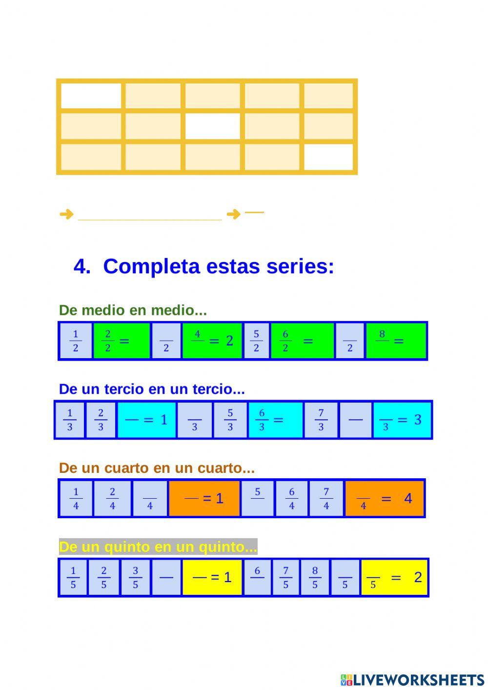 Introducción fracciones