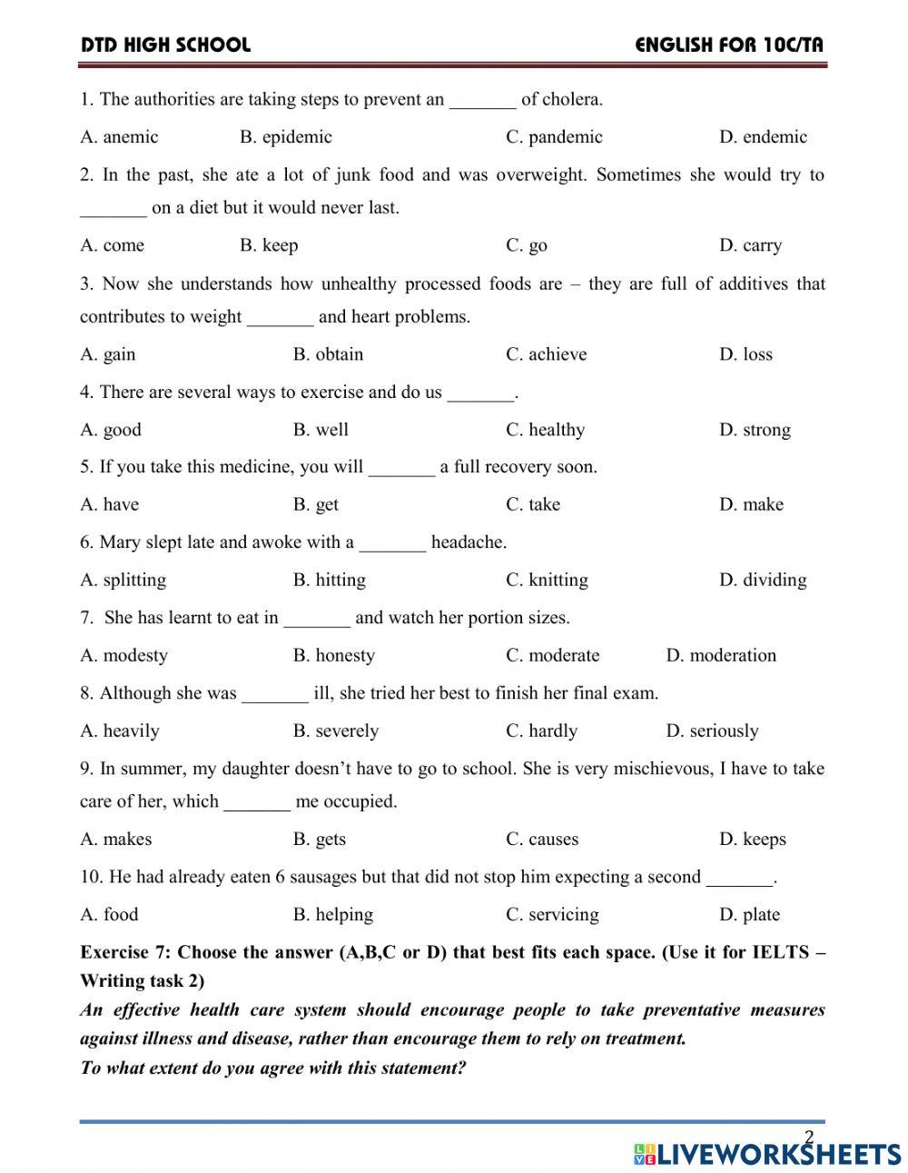 Vocab 2 - body - part 2 Vocab 2 - body - part 2