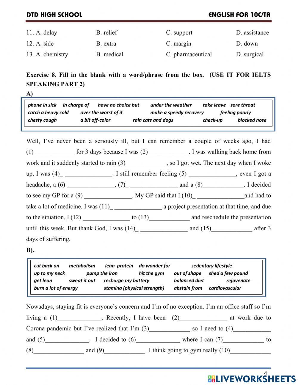 Vocab 2 - body - part 2 Vocab 2 - body - part 2