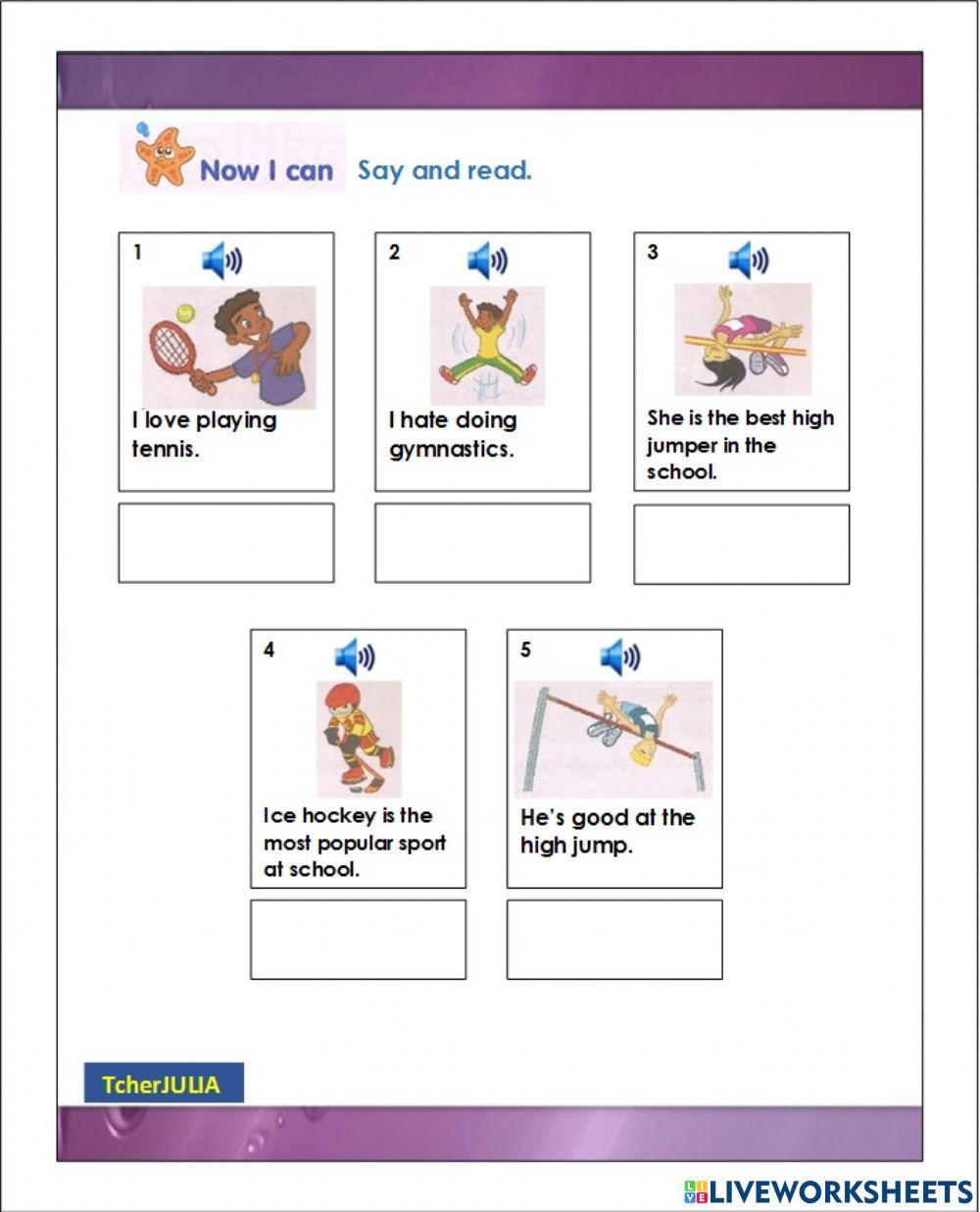 Y4 M9 WBp 85  Now I can say and read Listening Speaking and Reading