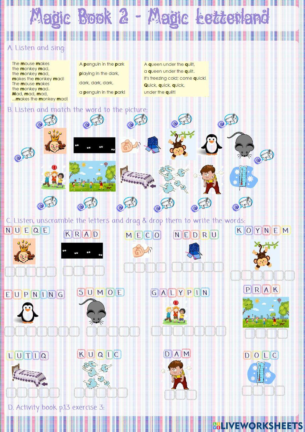 Magic Book 2 Magic Letterland Listening 6 Magic Book 2 Magic Letterland Listening 6