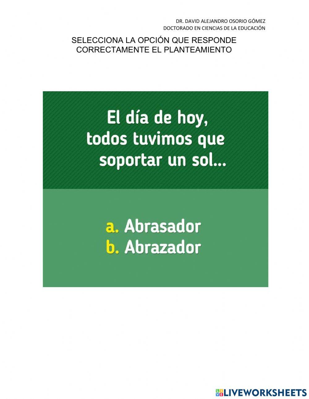 Ejemplo selección múltiple