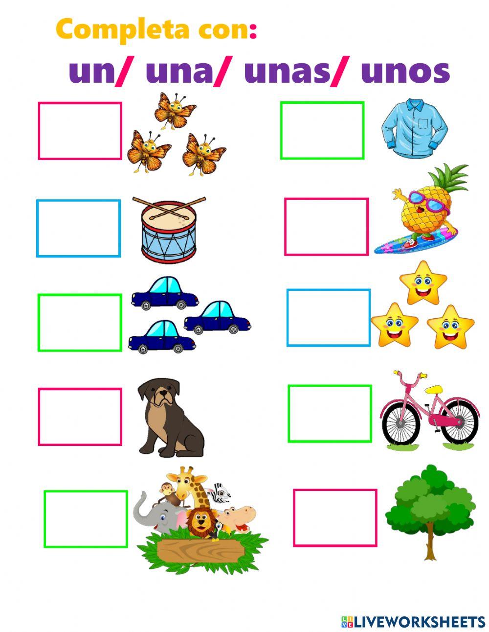 Artículos indefinidos