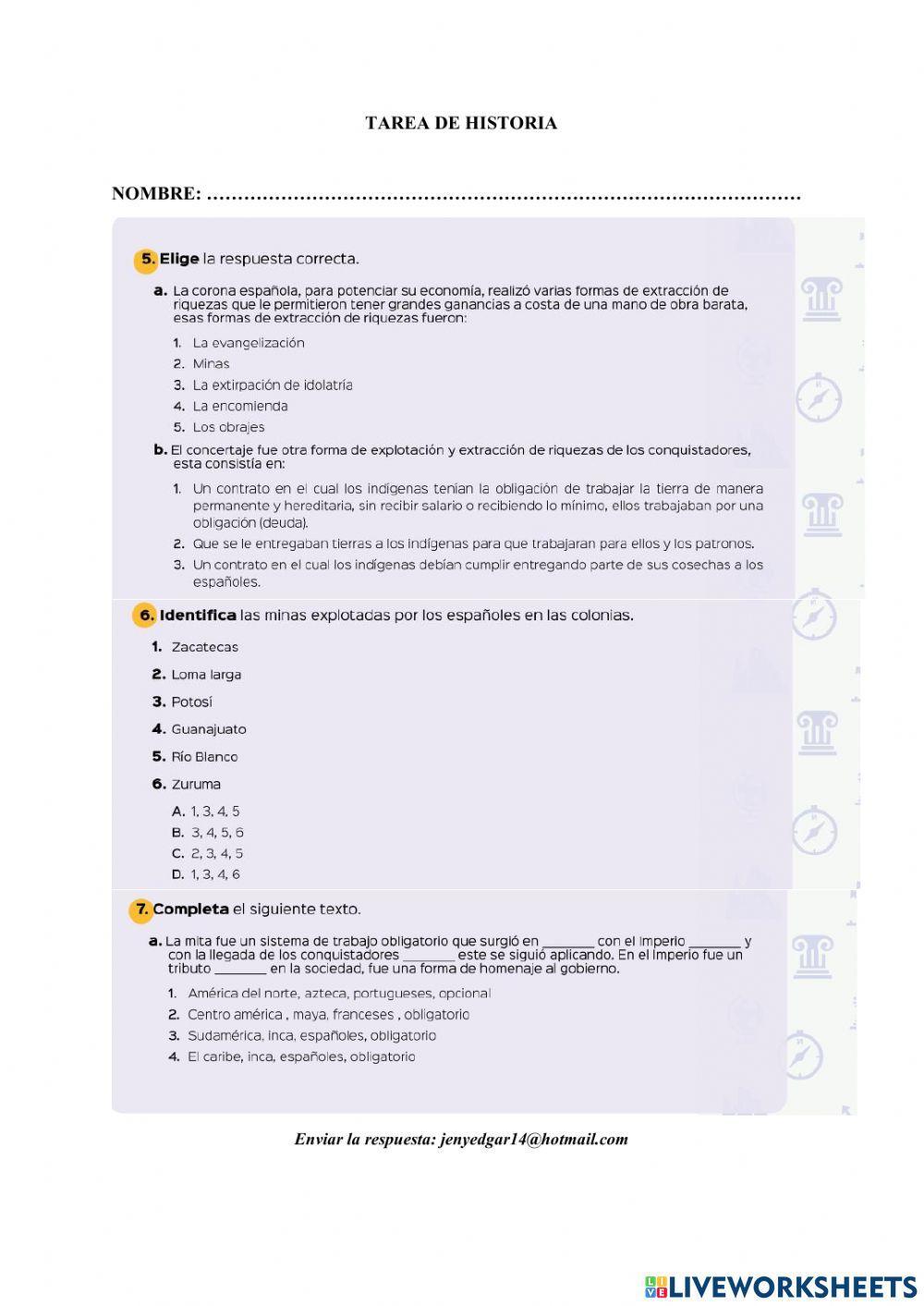 Minas, encomiendas y obrajes concertaje. La Mita