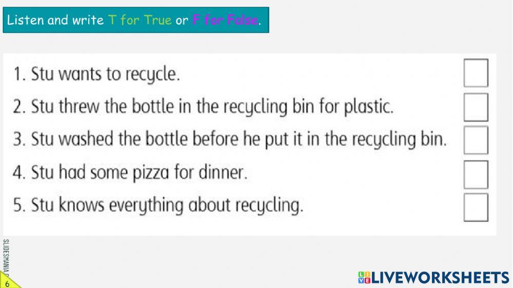 Our World Module 7 Helping Out