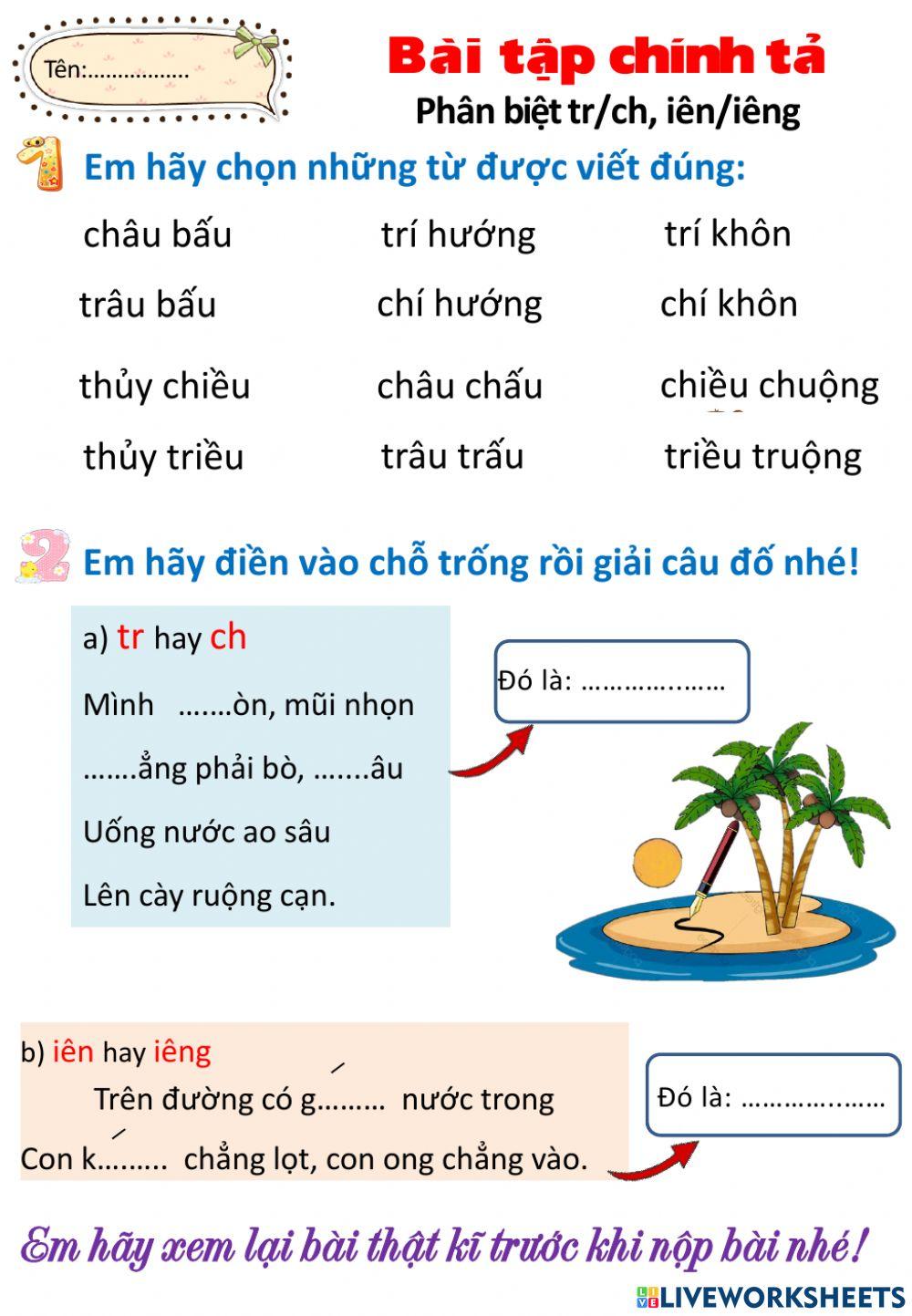 Chính tả tuần 7