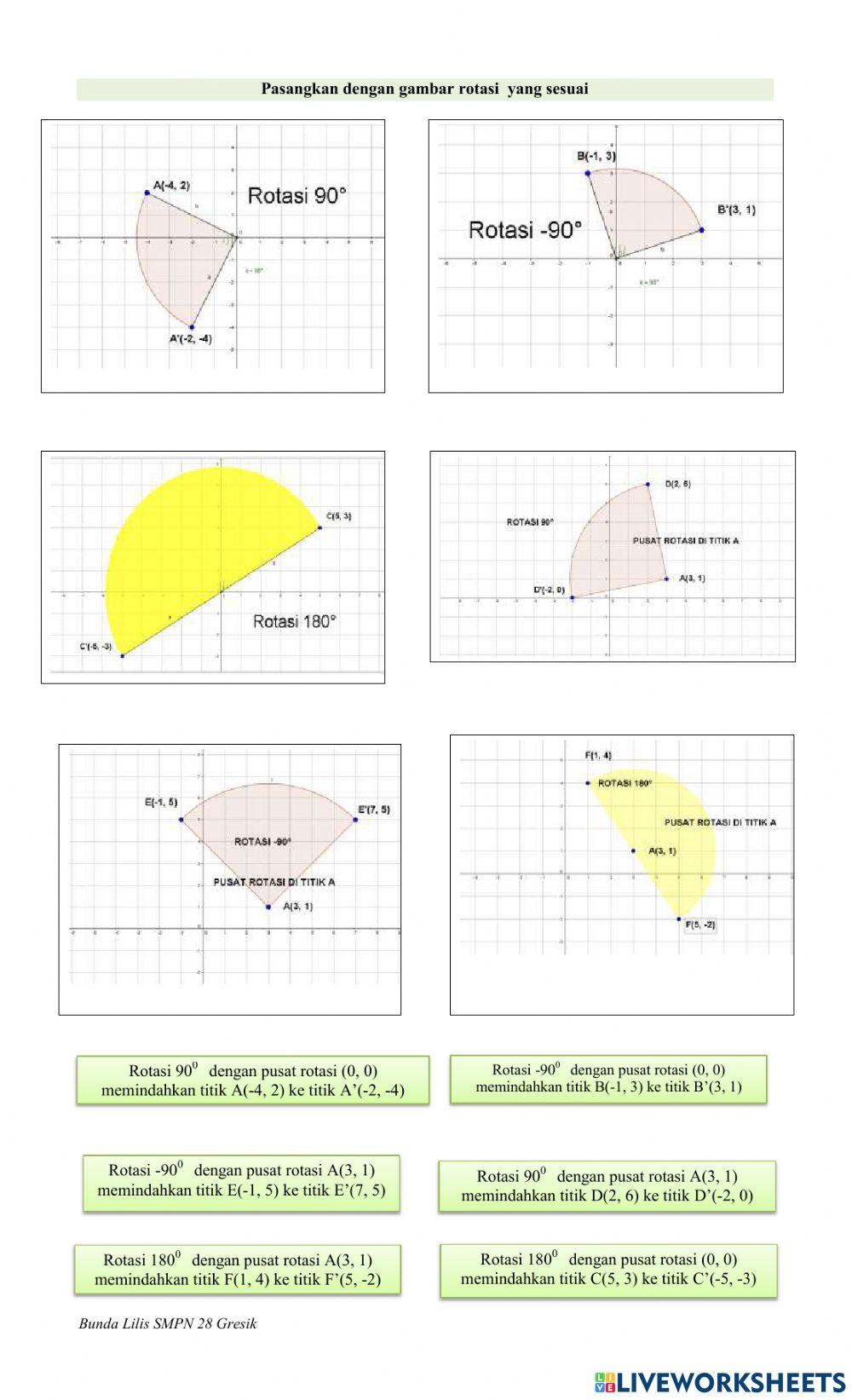 LKPD TRANSFORMASI GEOMETRI ROTASI